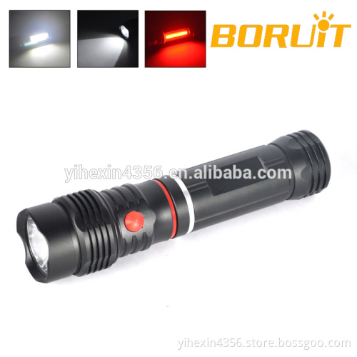Magnet Cob LED Flashlight with Red Lght for Camping
